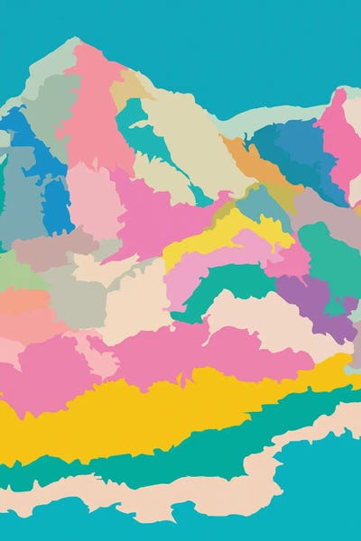 Abstract Highland Landscapes by Merle Callesen canvas print