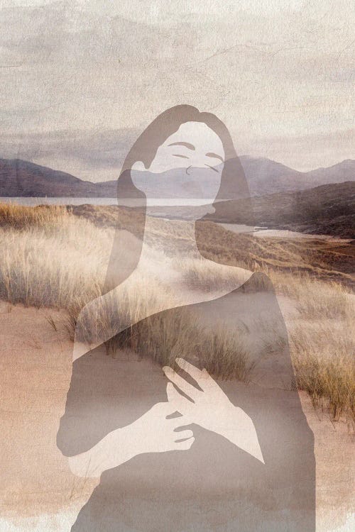 Mysterious Girl Loch Brora by Merle Callesen wall art