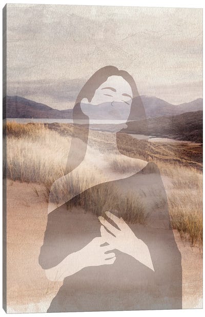 Mysterious Girl Loch Brora Canvas Art Print - Merle Callesen