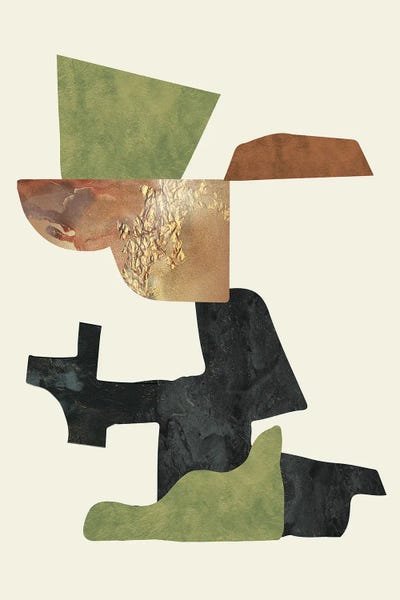 Abstract Minimal Shapes Design by Merle Callesen canvas print