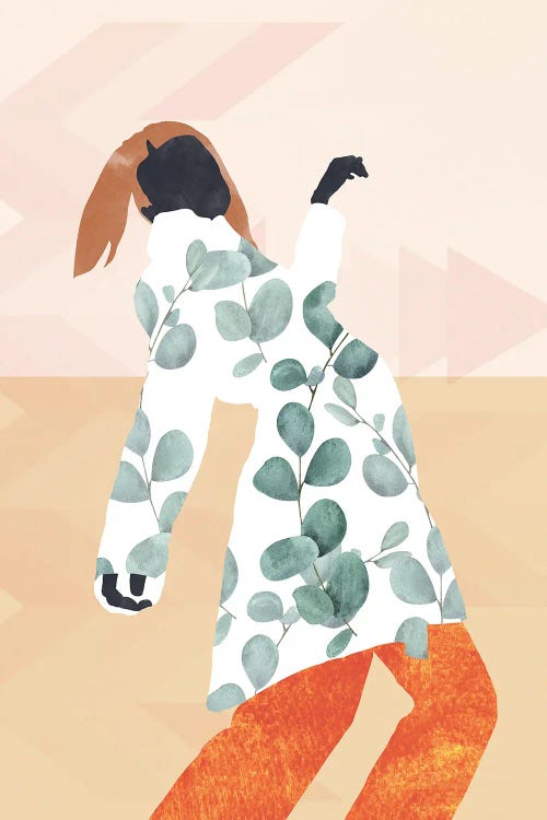 Abstract Modern Girl by Merle Callesen wall art