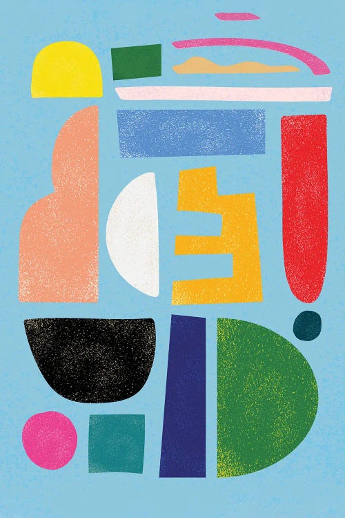 Modern Abstract Bauhaus Art III by Merle Callesen wall art
