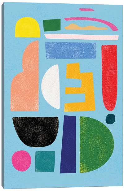 Modern Abstract Bauhaus Art III Canvas Art Print - Merle Callesen