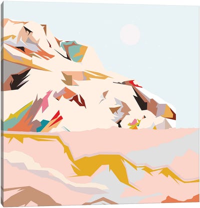 Colorful Mountain Canvas Art Print - Merle Callesen
