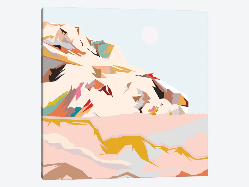 Colorful Mountain by Merle Callesen 1-piece Canvas Artwork