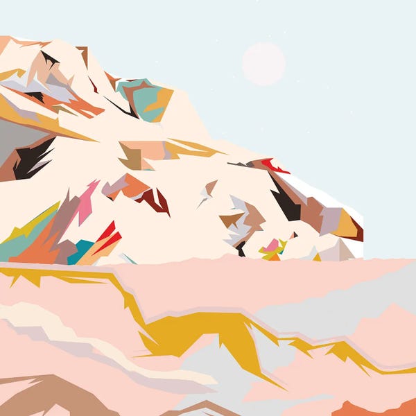 Merle Callesen: Colorful Mountain by Merle Callesen