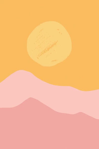 Colorful Sunrise Abstracts by Merle Callesen canvas print