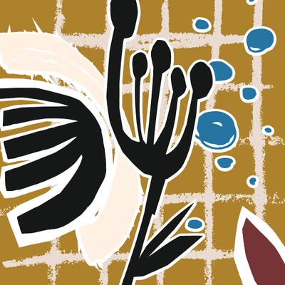 Cut Outs Shape Art Digital by Merle Callesen multi panel art