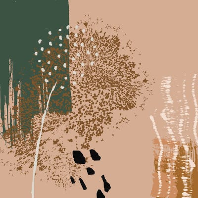 Abstract Digital Painting by Merle Callesen multi panel art