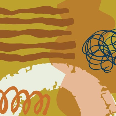 Abstract Geometric Shapes II by Merle Callesen canvas print