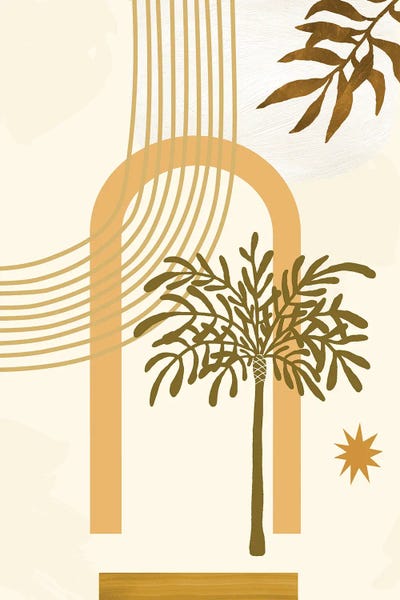 Abstract Minimal Nature by Merle Callesen canvas print