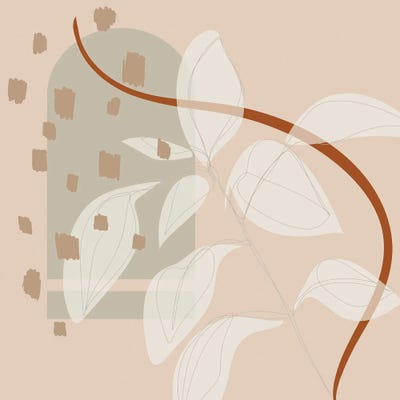 Follow The Tendril Minimal by Merle Callesen art print