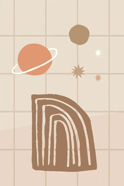 Life In The Universe Minimalistic by Merle Callesen multi panel art