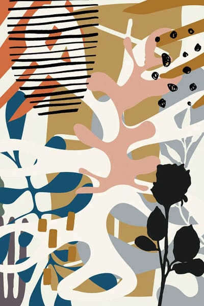 The Cut Outs Collection: Mid Century Abstracts Minimal by Merle Callesen