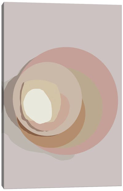 Mid Century Circles Abstracts Canvas Art Print - Merle Callesen