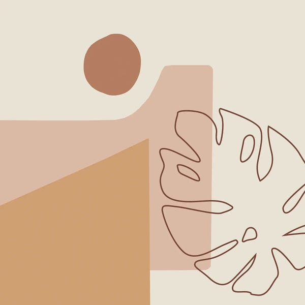 '70s Aesthetic: Monstera Kiss Minimalism by Merle Callesen