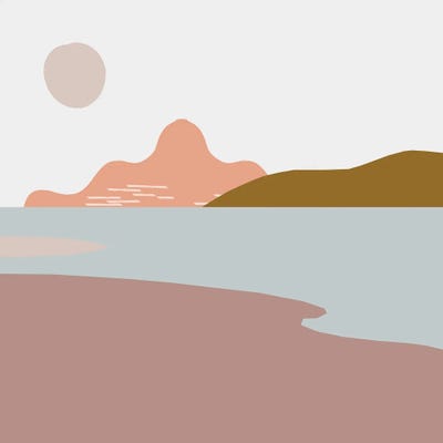 Mountain View by Merle Callesen multi panel art