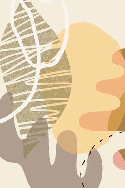 The Cut Outs Collection: Pastel Earthy Abstracts by Merle Callesen