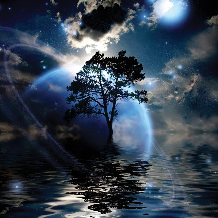 Alien Planet Landscape by Bruce Rolff wall art