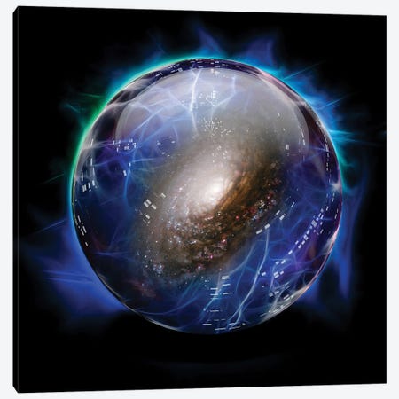 Crystal Ball Shows Galaxy Canvas Print #RLF241} by Bruce Rolff Canvas Artwork