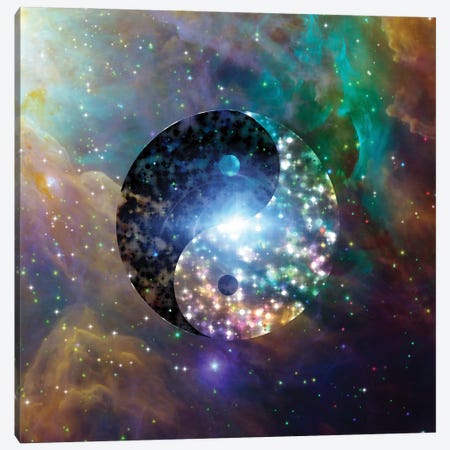 Yin Yang Vivid Colorful Celestial Canvas Print #RLF272} by Bruce Rolff Canvas Print