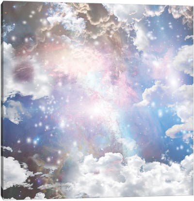 Bright Nebula, Gas And Stars Canvas Art Print