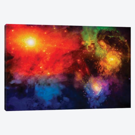 Deep Space Painting Canvas Print #RLF327} by Bruce Rolff Canvas Artwork