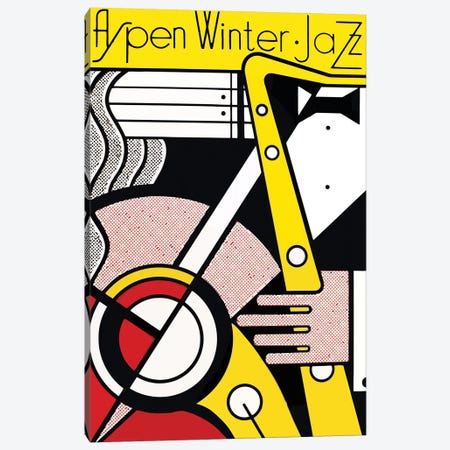 Aspen Winter Jazz, 1967 Canvas Print #RLI1} by Roy Lichtenstein Canvas Wall Art