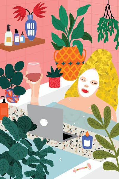 Relaxing Bath Among Botanicals