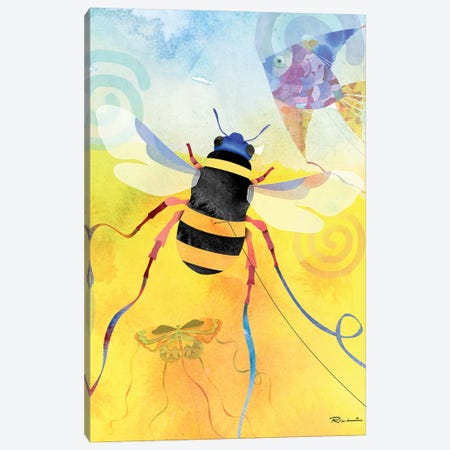 Bee Canvas Print #RLO1} by Rich Lo Canvas Art