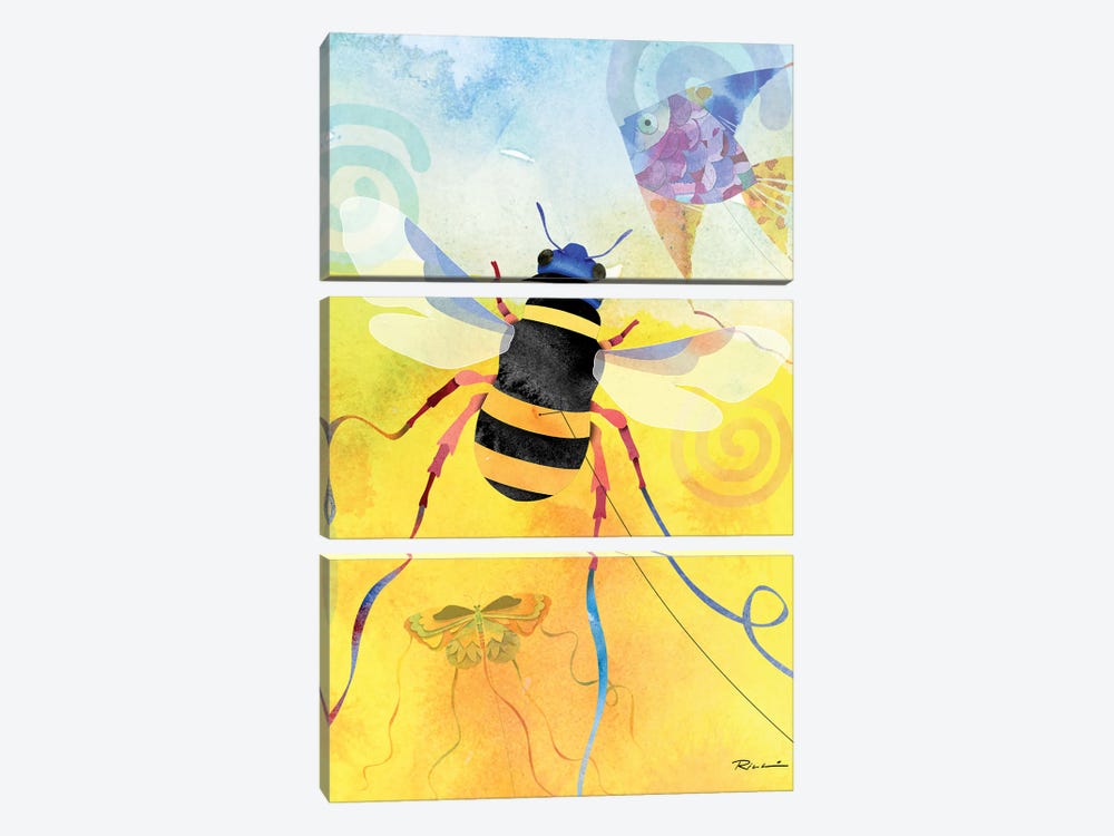 Bee by Rich Lo 3-piece Canvas Print