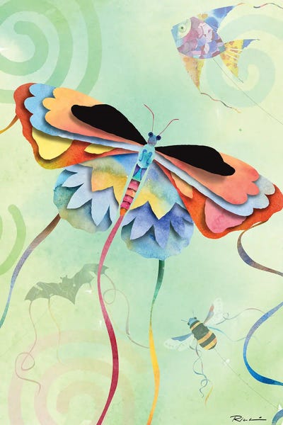 Butterfly by Rich Lo framed canvas print