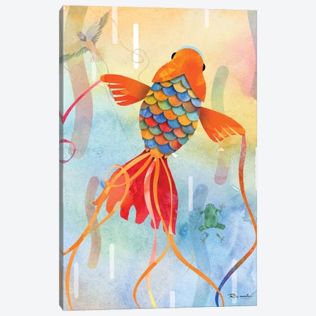 Goldfish Canvas Print #RLO8} by Rich Lo Canvas Artwork