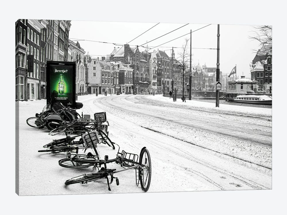Winter In Amsterdam by Robin Scholte 1-piece Canvas Wall Art