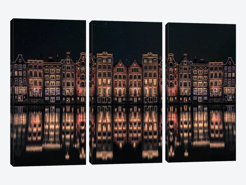 Amsterdam Mirrored by Robin Scholte 3-piece Art Print