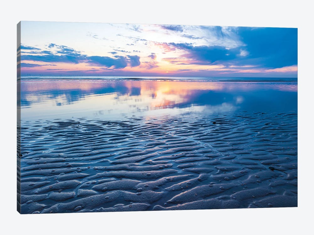 Dutch Sunset At The Beach by Robin Scholte 1-piece Canvas Art
