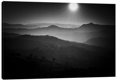 Spanish Sunset In The Mountains Canvas Art Print - Robin Scholte