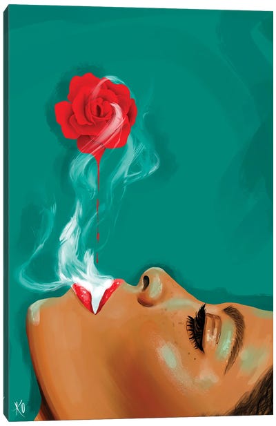 Rosey Daze Canvas Art Print - Roll Up and Paint