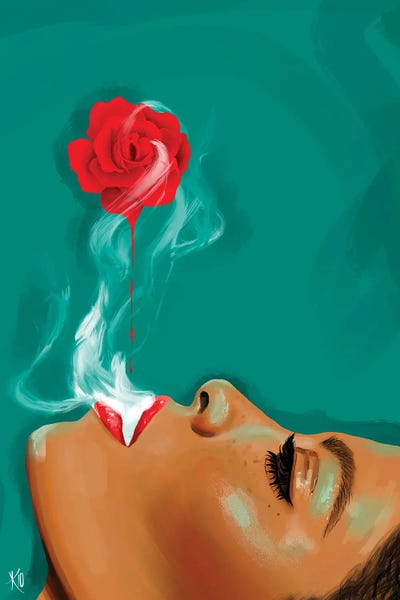 Fine Art Print: Rosey Daze by Roll Up and Paint