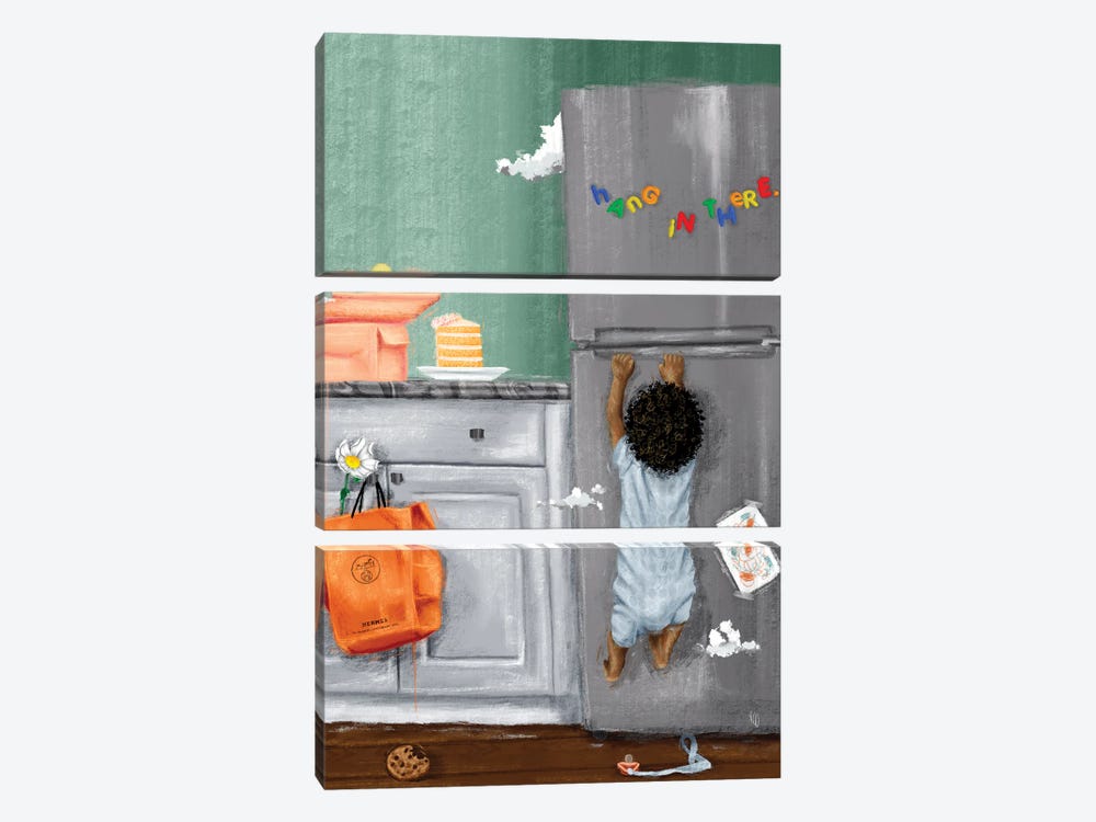 Munchies by Roll Up and Paint 3-piece Canvas Art Print