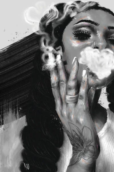 Up In Smoke by Roll Up and Paint multi panel art