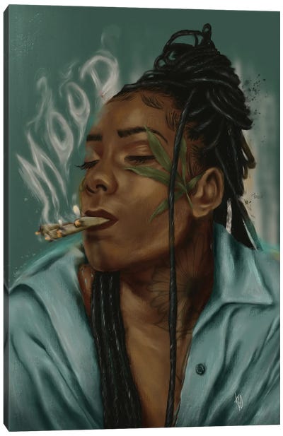 Mood Canvas Art Print - Smoking Art