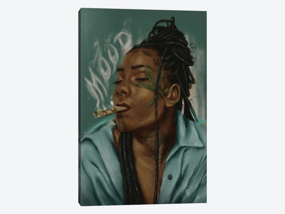 Mood by Roll Up and Paint 1-piece Canvas Art Print