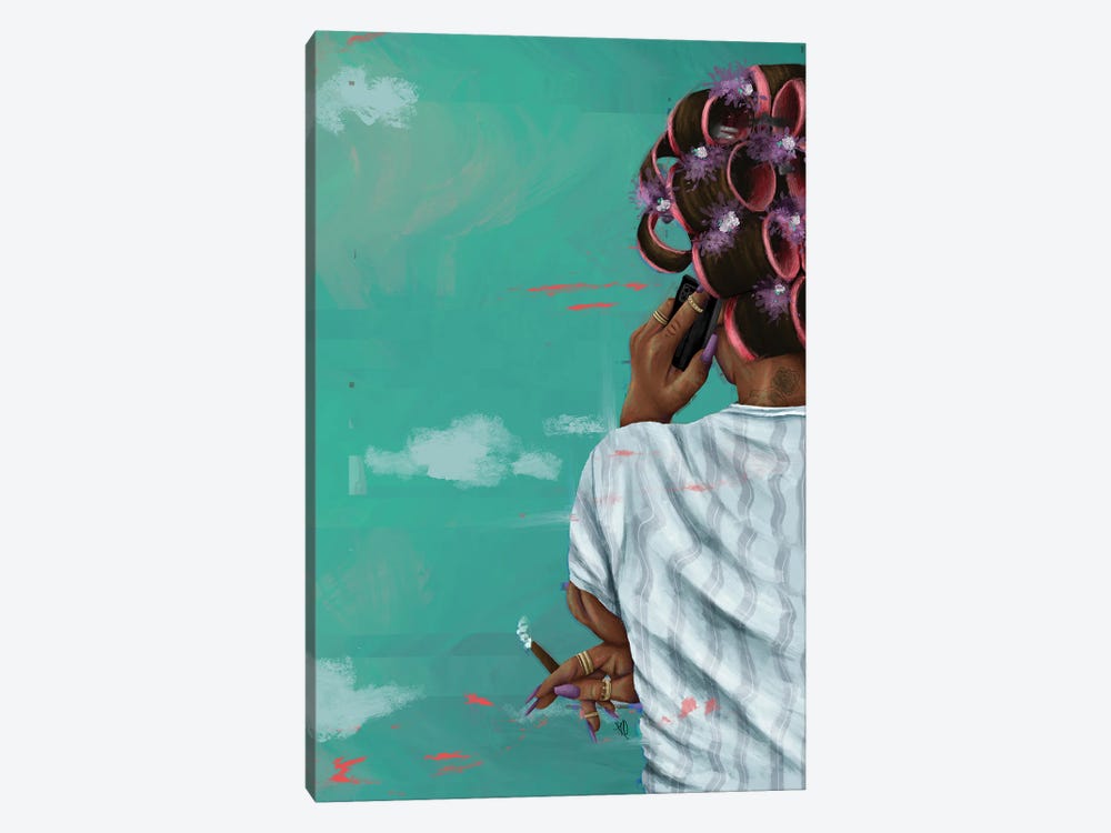 Who Dis by Roll Up and Paint 1-piece Canvas Art