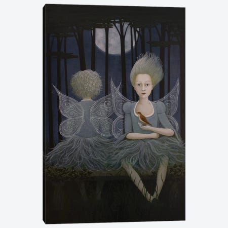 What Fairies Haunt This Ground Canvas Print #RLX14} by Rosalind Lyons Art Print