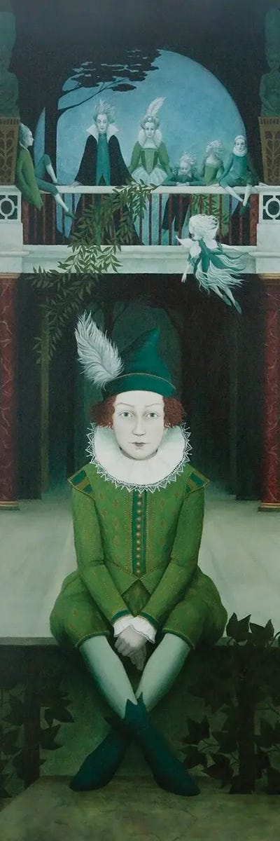 No More Yielding But A Dream by Rosalind Lyons framed canvas print