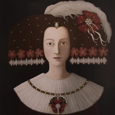 You Have Beguiled Me With A Counterfeit by Rosalind Lyons framed canvas print