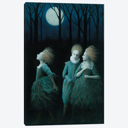 A Midwinter Night's Dream Canvas Print #RLX1} by Rosalind Lyons Canvas Art