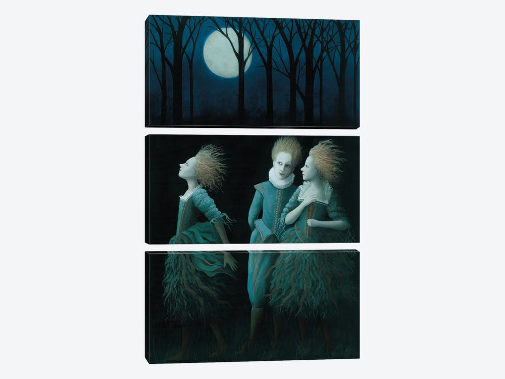 A Midwinter Night's Dream by Rosalind Lyons 3-piece Canvas Artwork