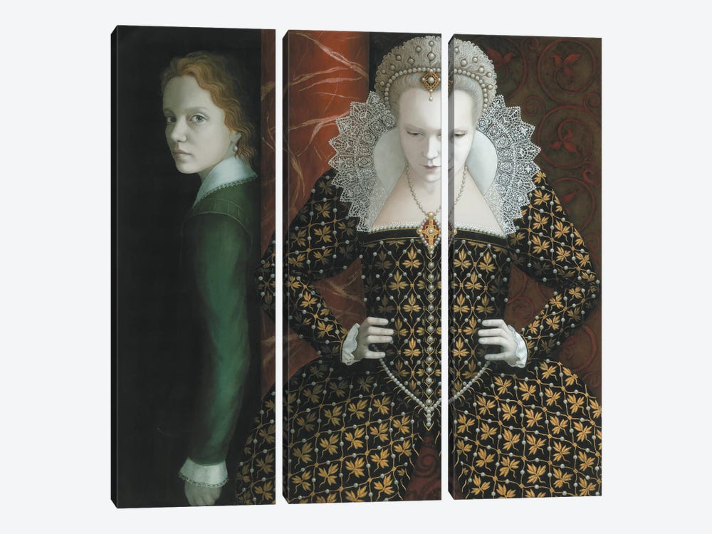 Cesario And Olivia by Rosalind Lyons 3-piece Canvas Wall Art